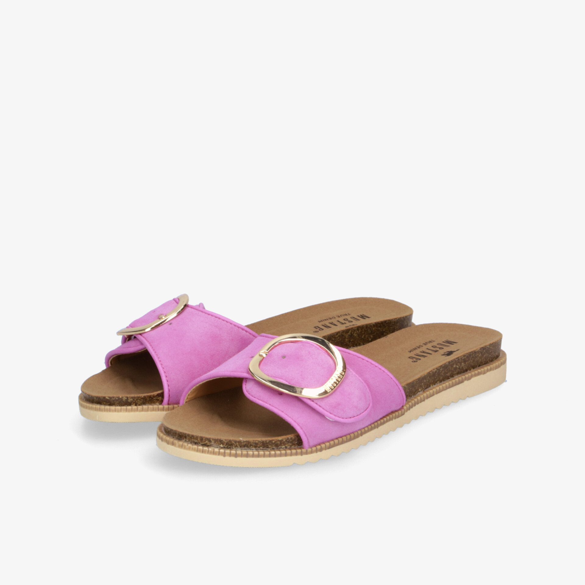 MUSTANG Damen Pantoletten - Bequeme Schuhe in Pink - Jetzt bei reno.de