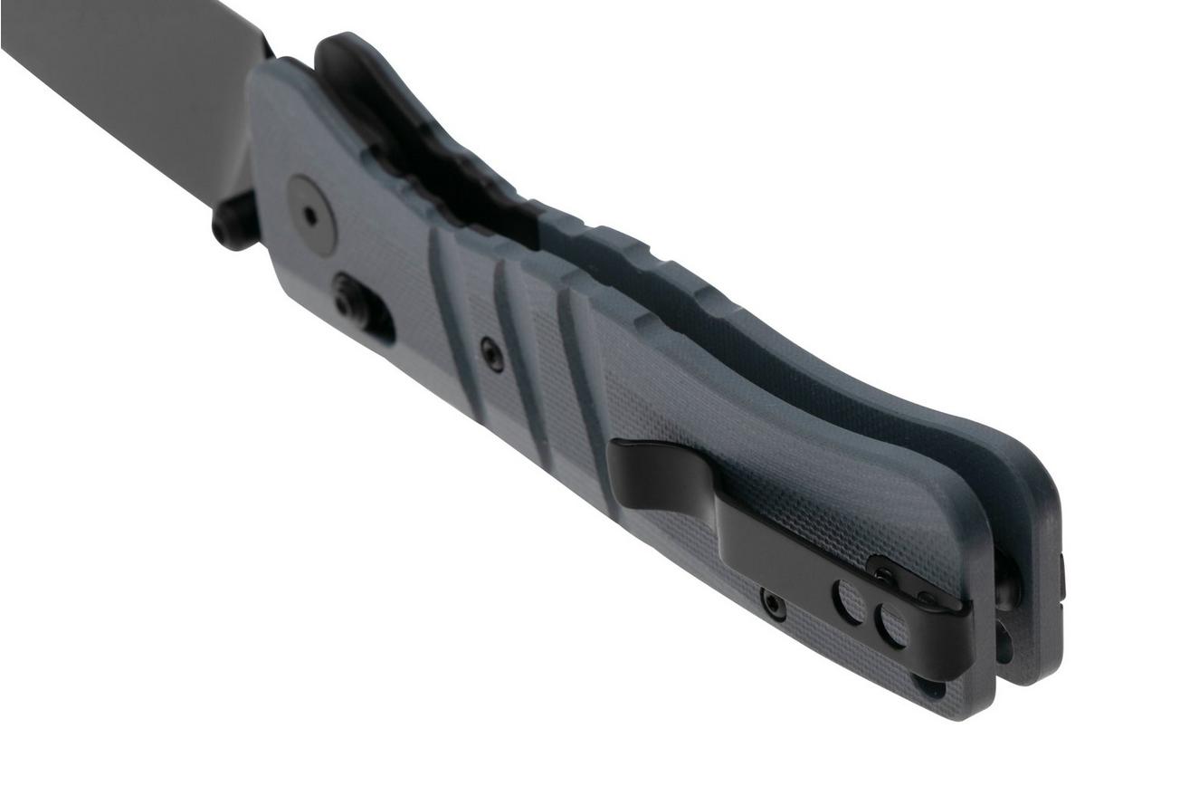 QSP Knife Ripley QS160-B2 Black 14C28N Gray G10, zakmes, Keanu Alfaro design
