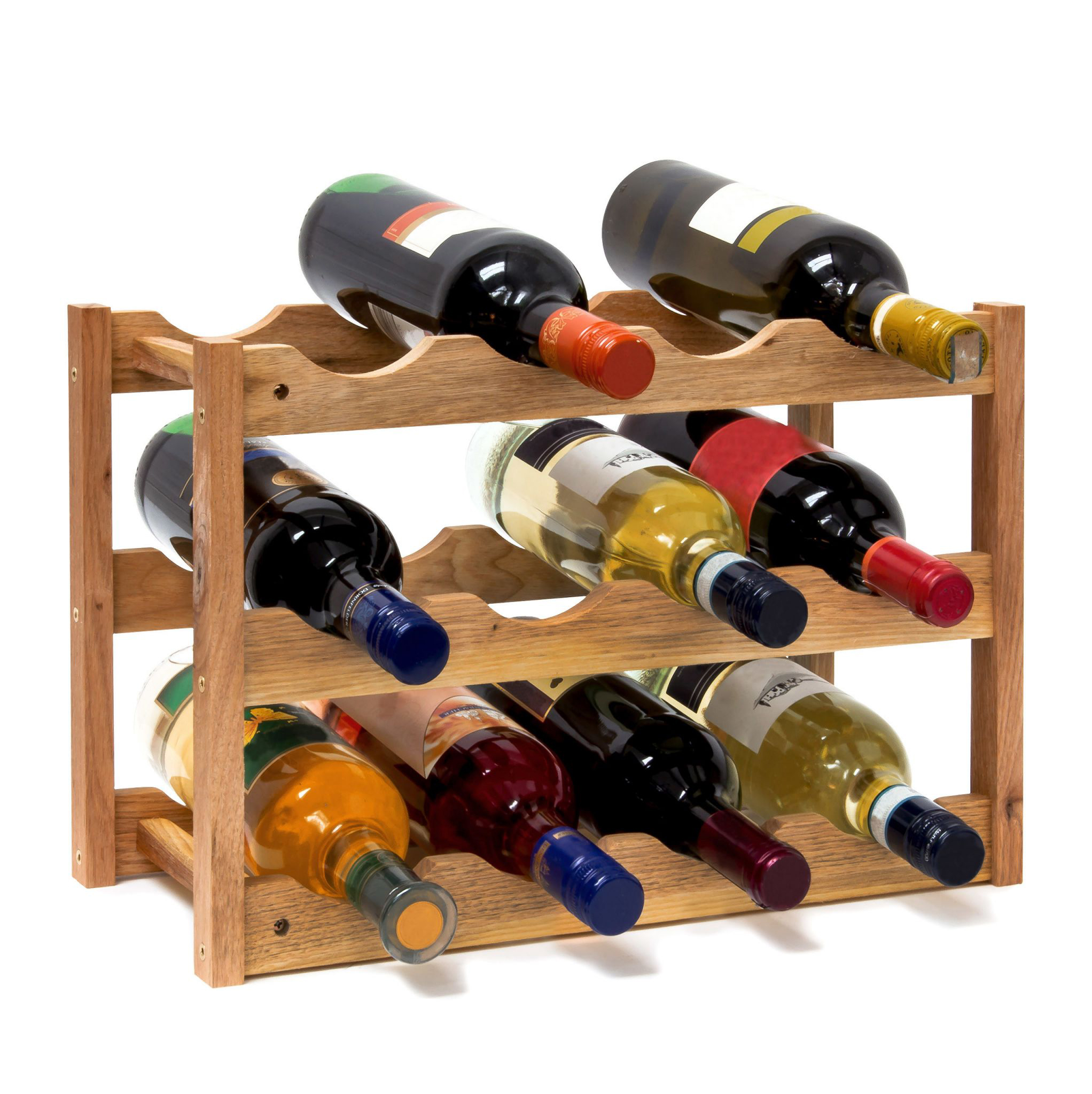 Weinregal Holz für 12 Flaschen