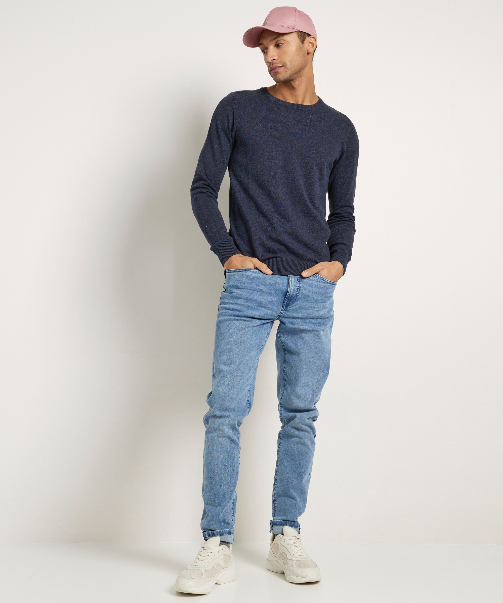 basic trui met ronde hals