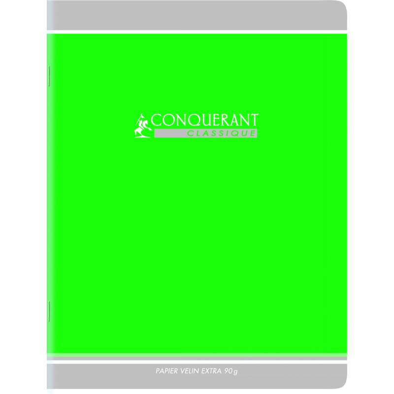 Cahier Conquerant Classique Agrafe 170X220 32P 90G Seyes Assorti