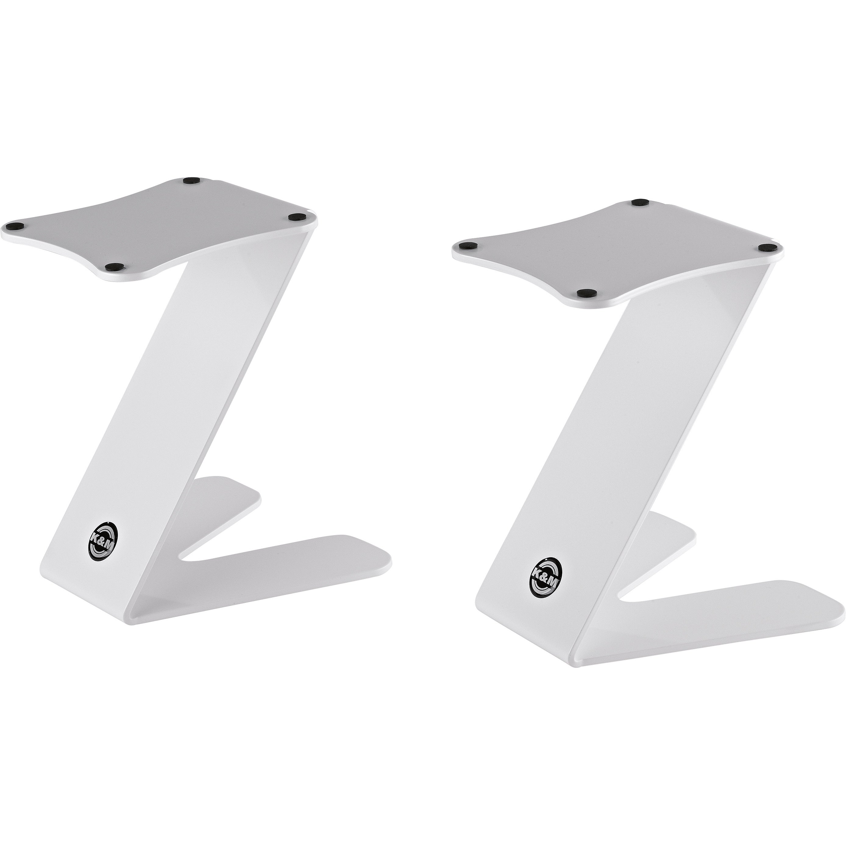 Konig & Meyer 26773 Table Monitor Z-Stand voor monitor-speakers (wit)