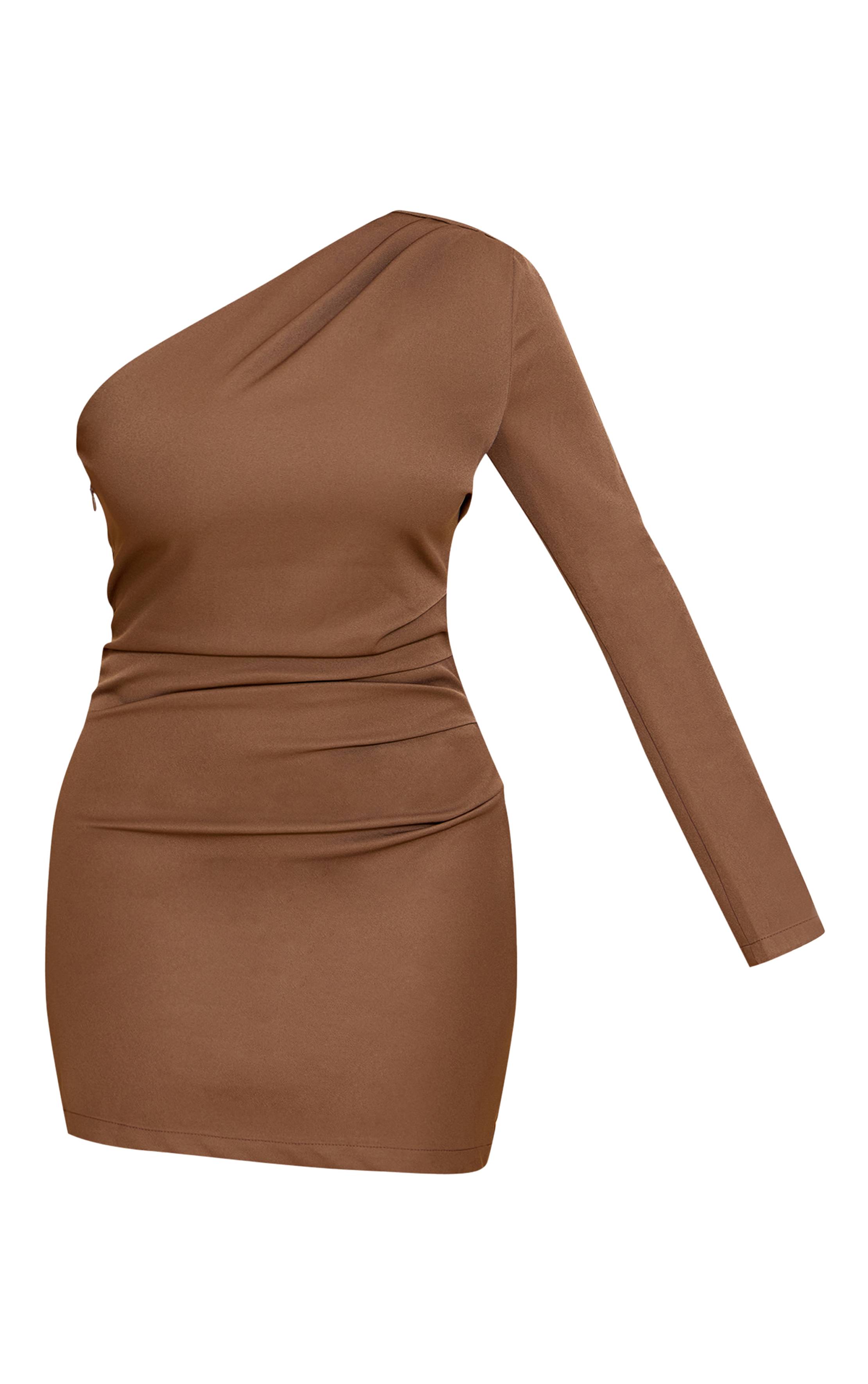 Moka Robe Mini Cocon Ajustée Asymétrique Moulante