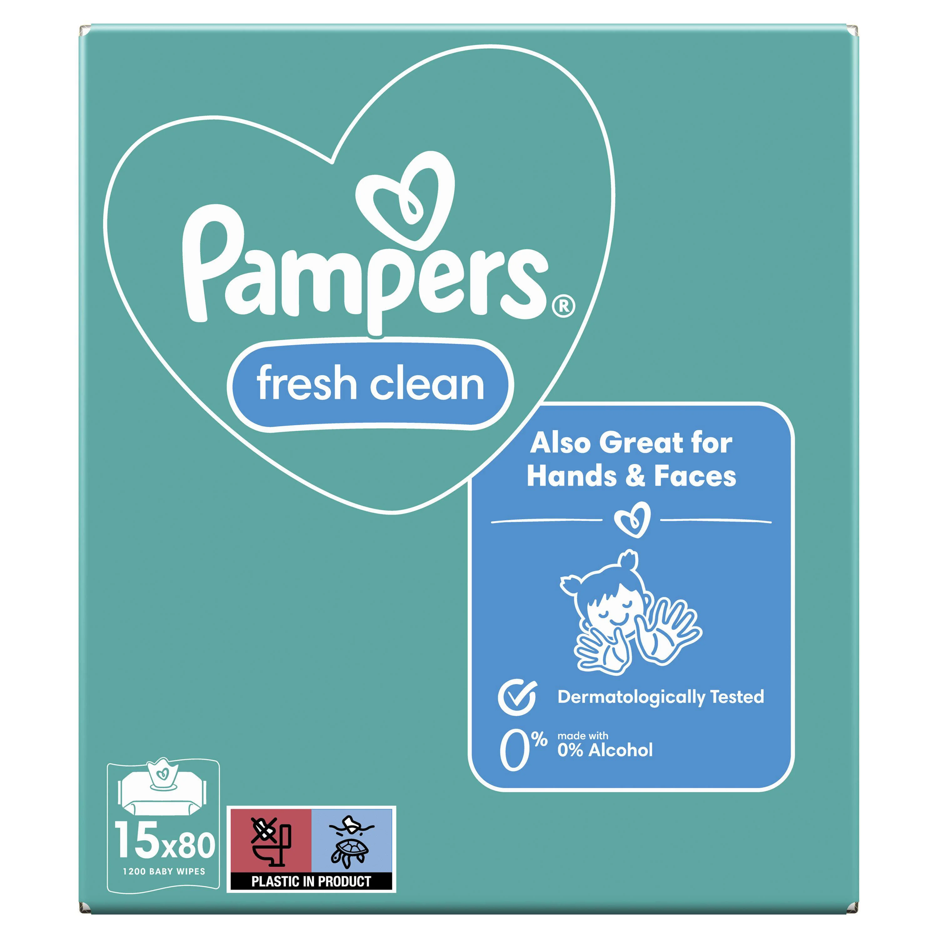 Pampers XXL box - 15 x 80 babydoekjes