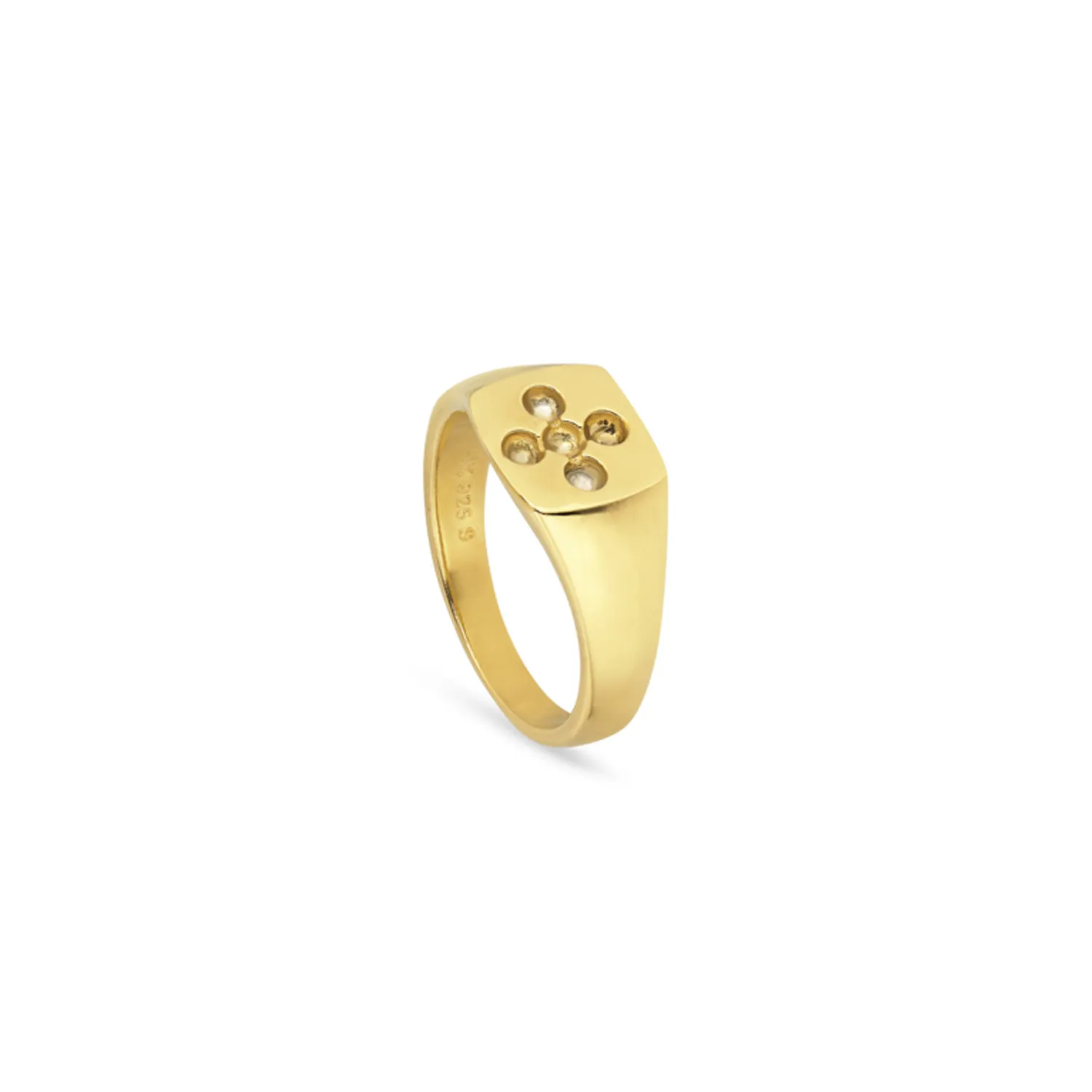 Jane Kønig Atomic Ring 18 kt. Forgyldt Sølv ASR-SS24-G
