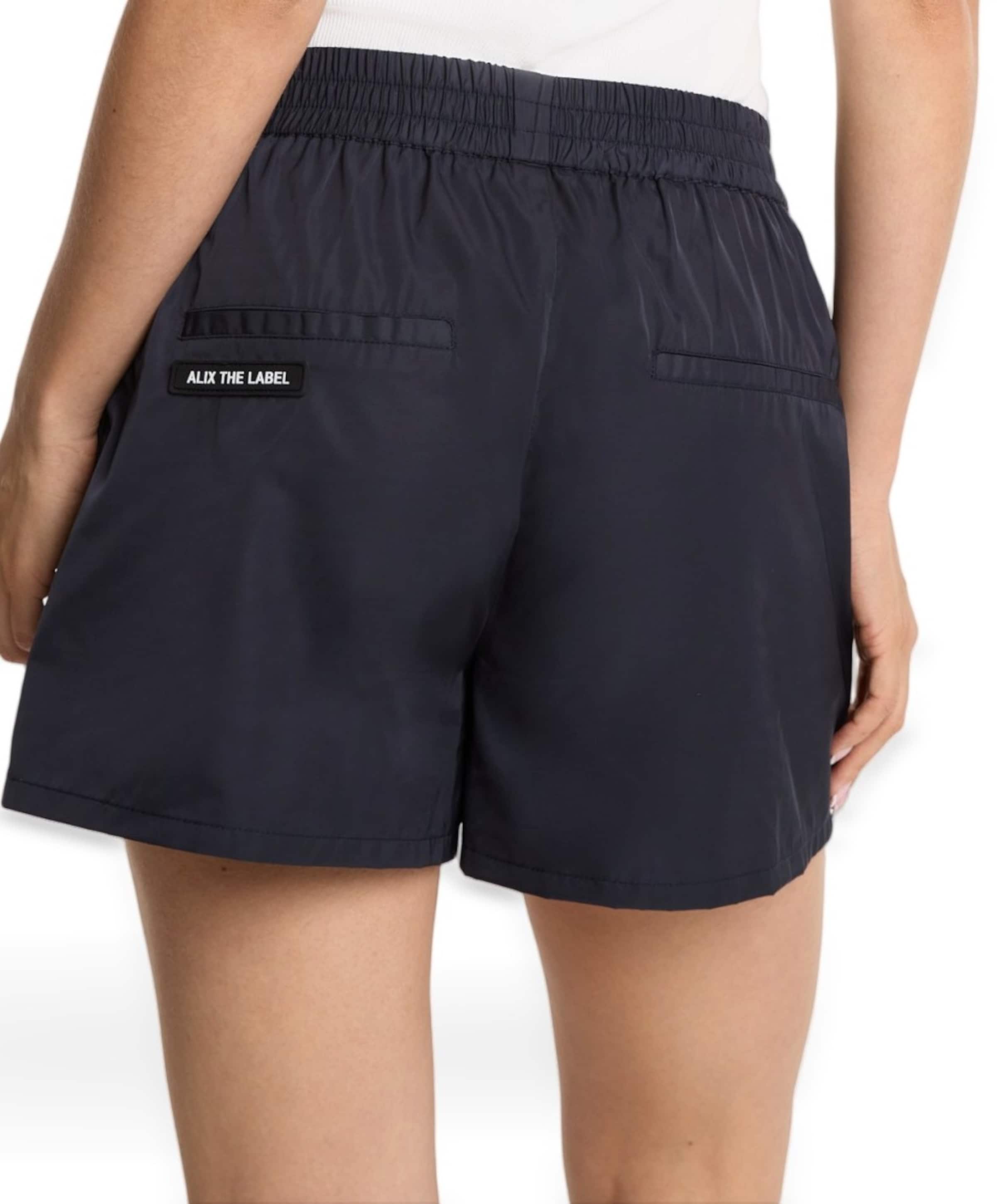Alix The Label EYELET dames korte broek blauw