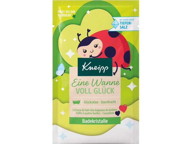 Kneipp Badezusatz Eine Wanne voll Glück 60 g Natürliche Badekristalle mit fruchtig-frischem Duft