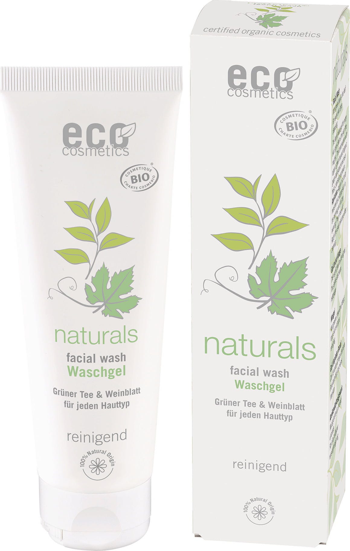 eco cosmetics  Waschgel Grüntee & Weinblatt, 125 ml