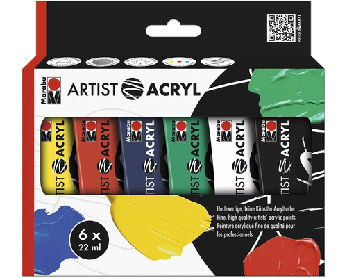 Marabu Artist Acrylverfset 6 x 22 ml