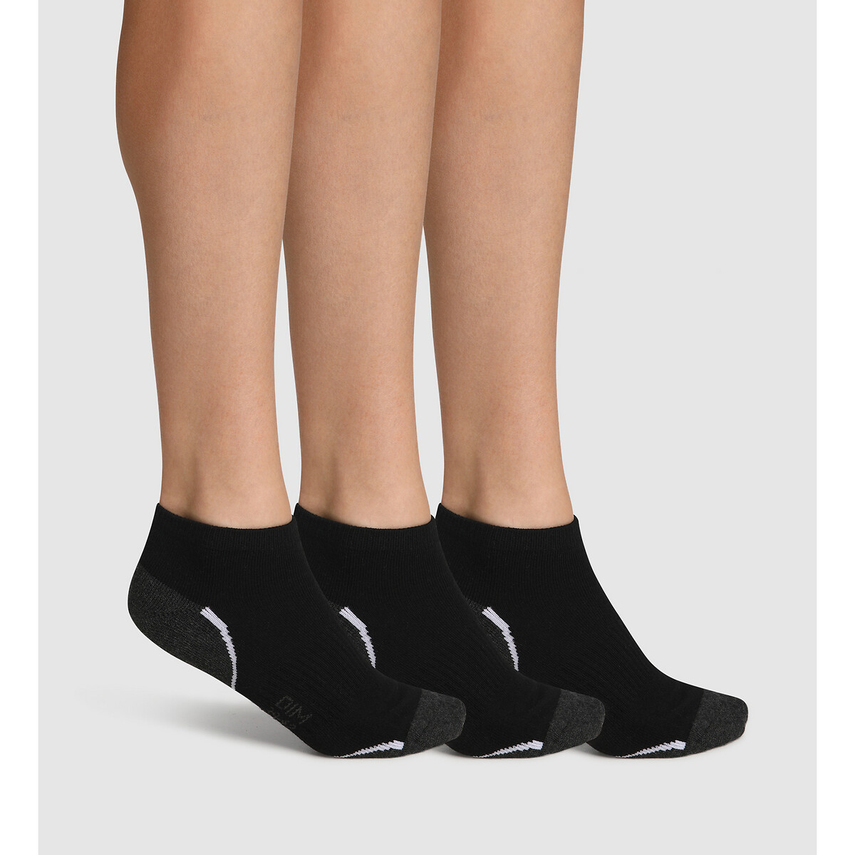 DIM SPORT<br>Conjunto de 3 pares de meias esportivas