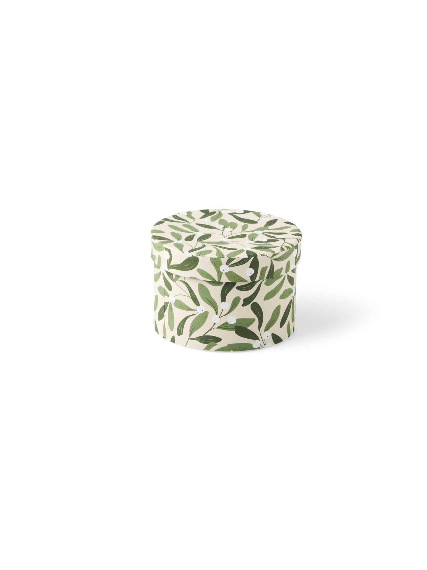 Æske | Papir. Ø12 x 8 cm. | Off White