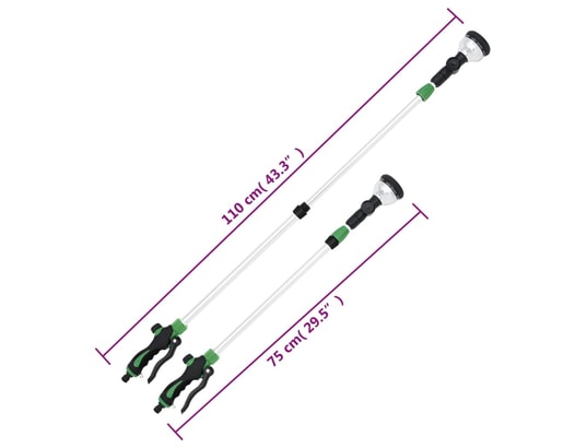 VIDAXL - Lance de pulvérisation télescopique avec 10 modèles 75-110 c...