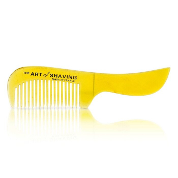 The Art of Shaving Horn Mustache Comb - Black Suedine