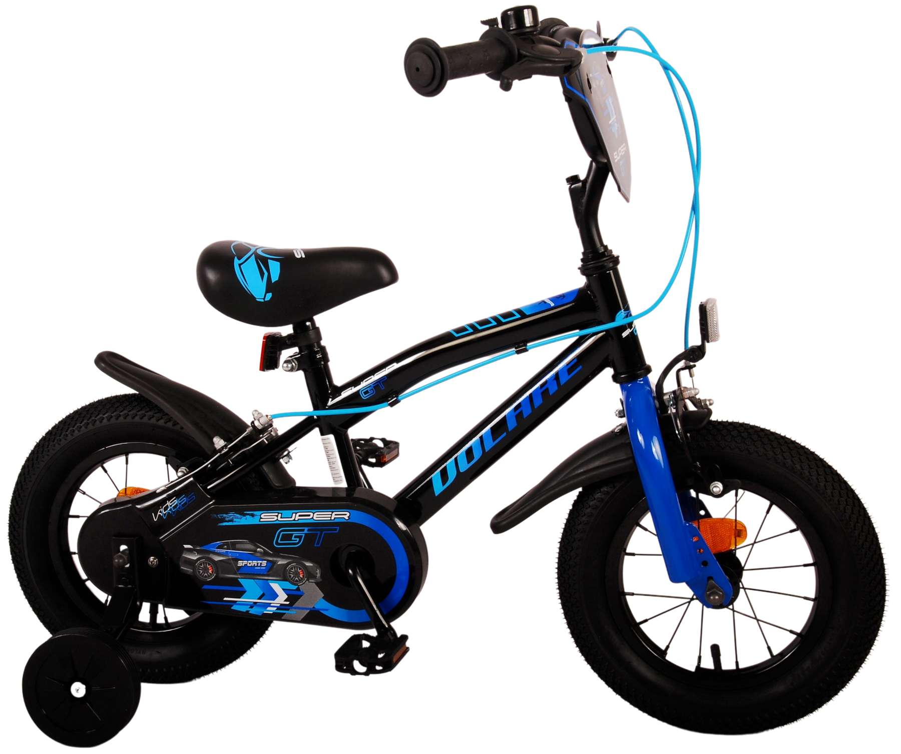 TPFSports Super GT Kinderfahrrad - Jungen - 12 Zoll - Rücktritt + Handbremse - Blau