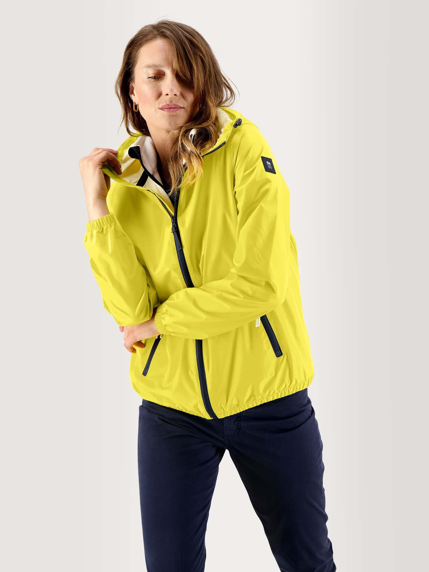 Coupe-Vent Femme Imperméable Jaune