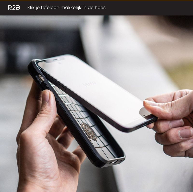 R2B - Utrecht - Telefoonhoesje - Geschikt voor iPhone 14 Plus - Pasjeshouder