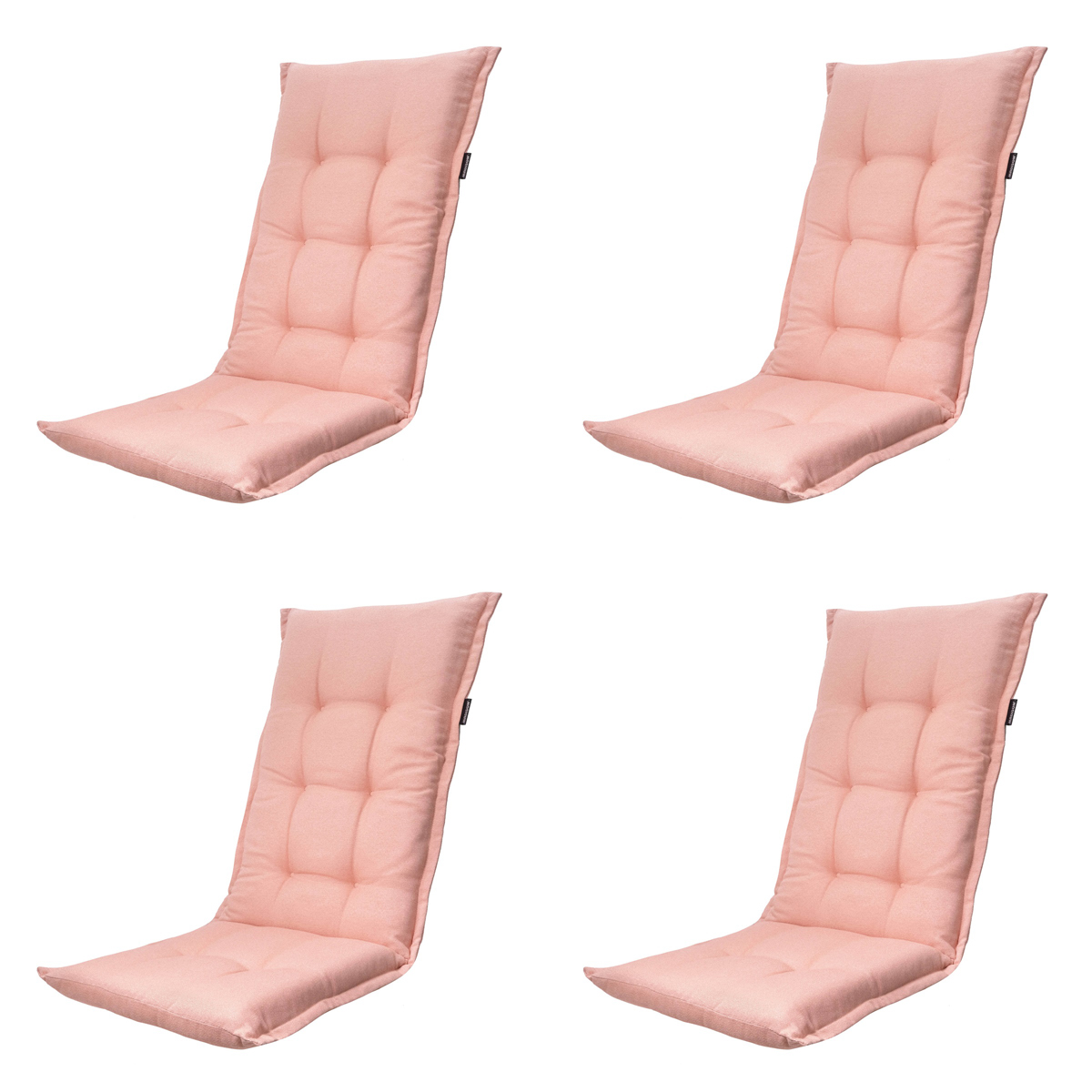 Madison Napels salmone Tuinstoelkussen - Set van 4