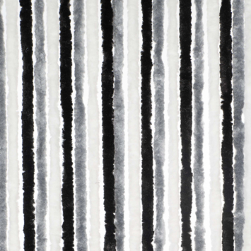 Livn deurgordijn Chenille zwart/grijs/wit 90x220 cm