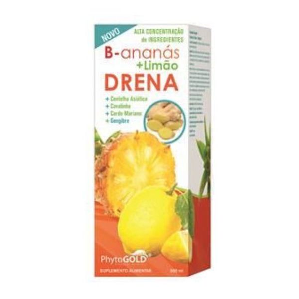 Phytogold B-Ananás   Limão Drena 500ml