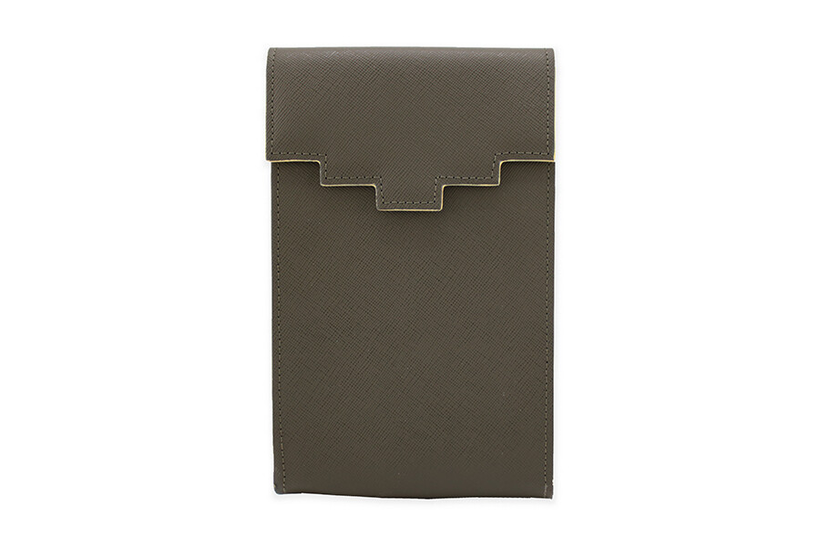 Stair Pouch olive Saffiano