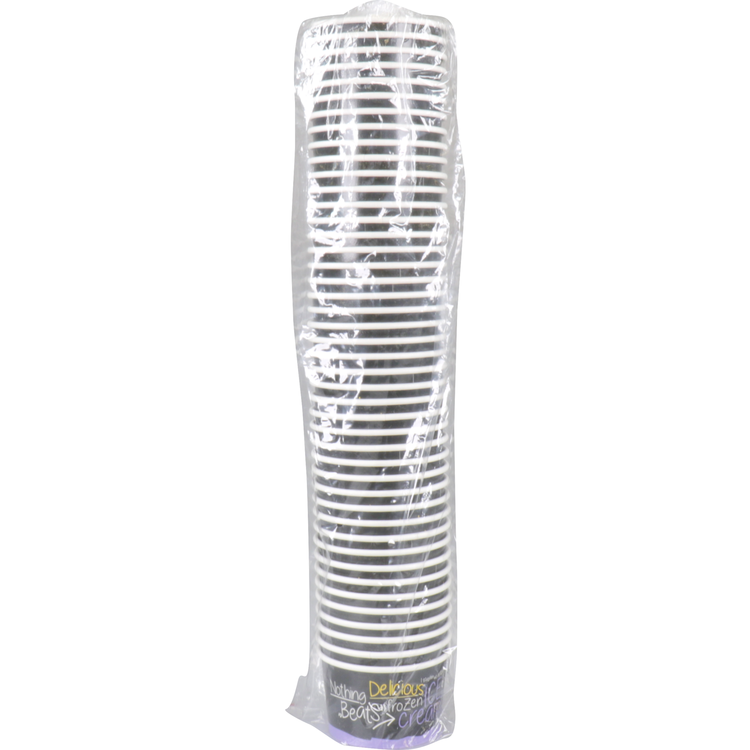 Cup, ijscup, karton + PE, 100ml, 4oz, Ø 75mm, 48mm, zwart/paars