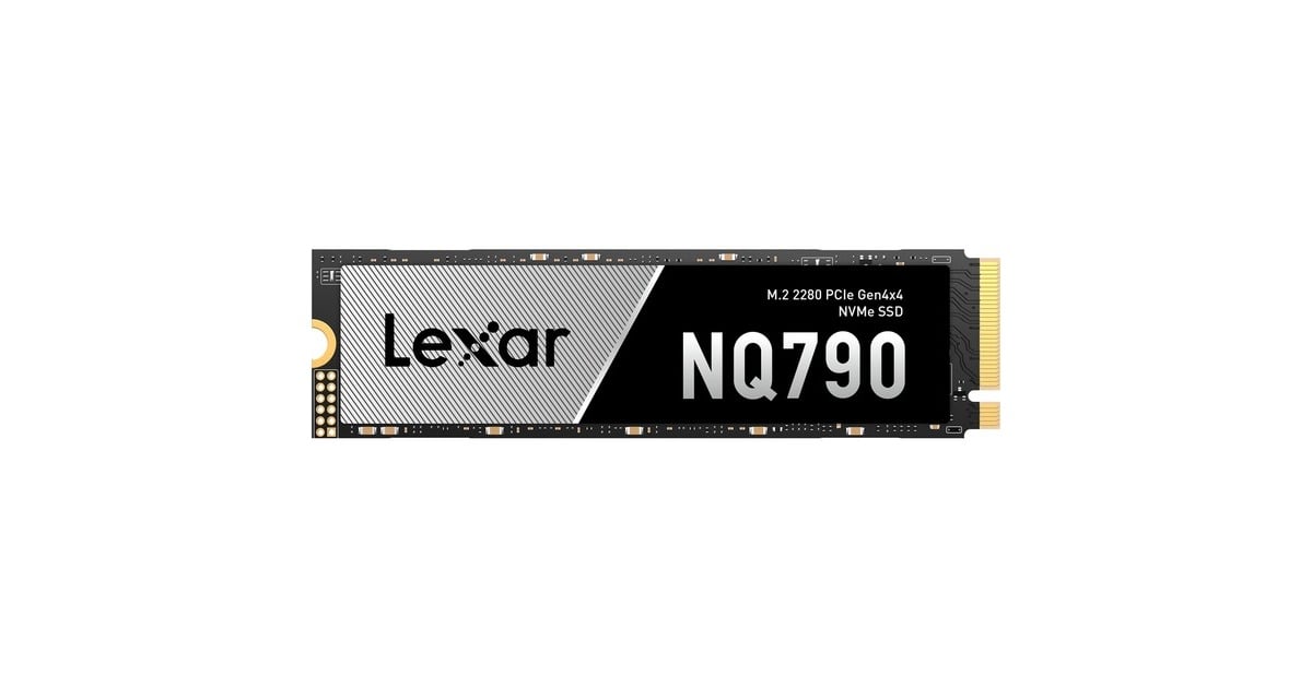 LexarNQ790 4 TB SSD  (Zwart/grijs, PCIe 4.0 x4, NVMe 1.4, M.2 2280)