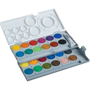 Boîte de pastille de peinture aquaplus, gris