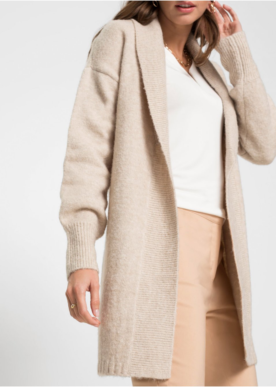Gilet long en maille