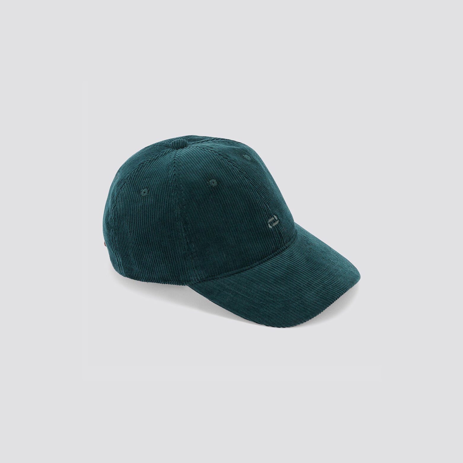 Casquette en velours Vert