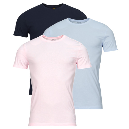 Polo Ralph Lauren - S / S CREW-3 PACK-CREW UNDERSHIRT Azul / Marino / Rosa