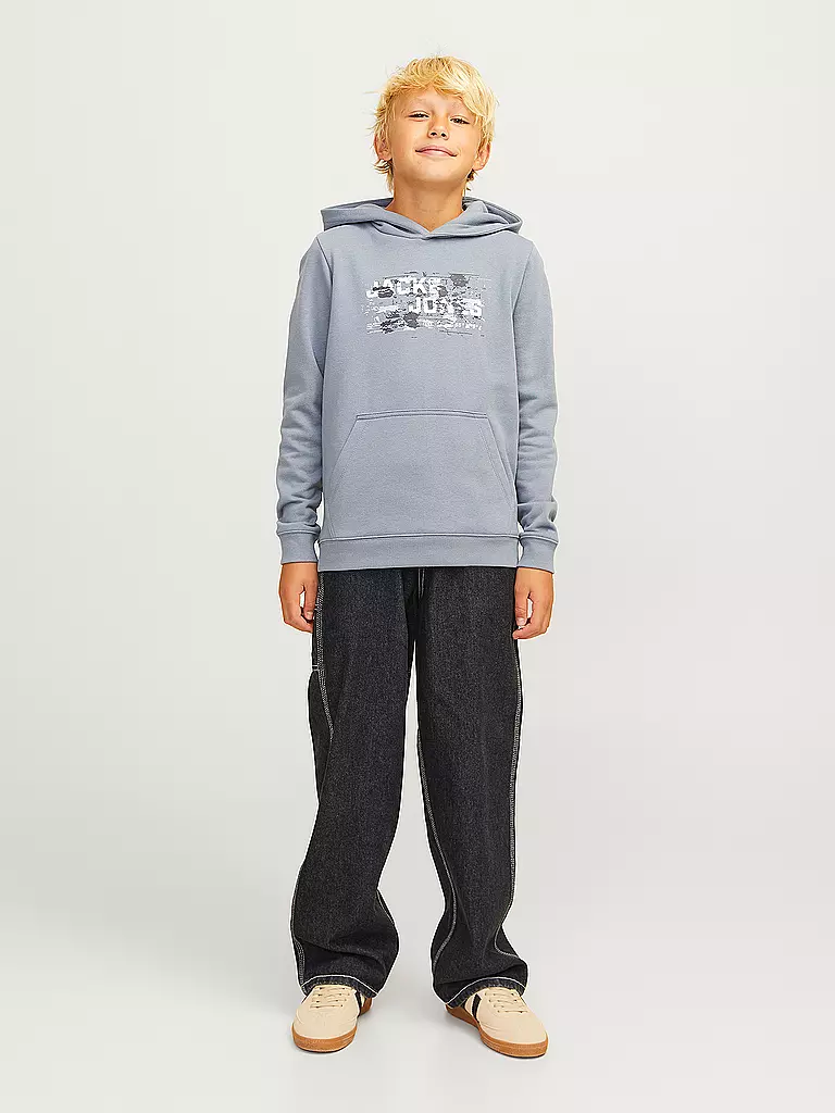 JACK & JONES Jungen Jeans Baggy Fit JJIALEX schwarz