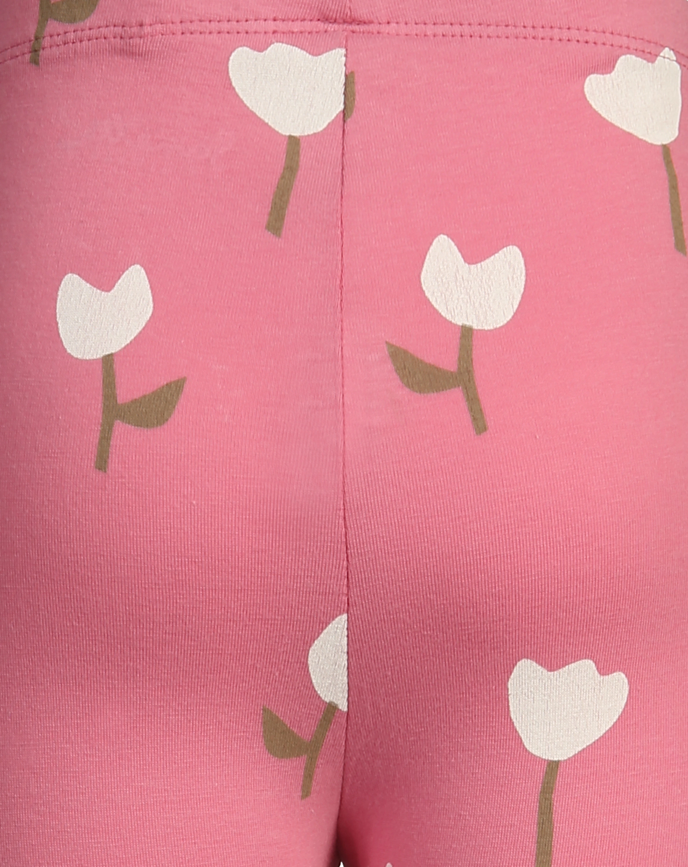 Leggings FLOWER in pink hibiskus