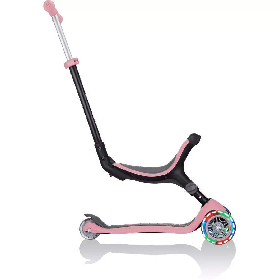 GLOBBER GO-UP 4-in-1 FOLDABLE LIGHTS pastellrosa - mit Leuchtrollen