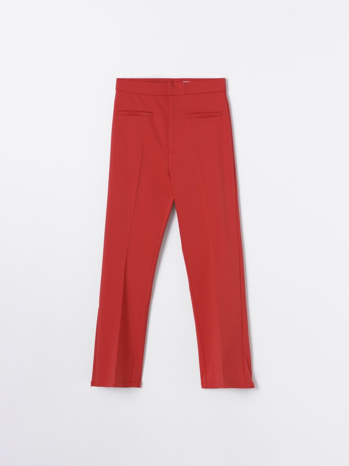 Calça mini flare - Vermelha
