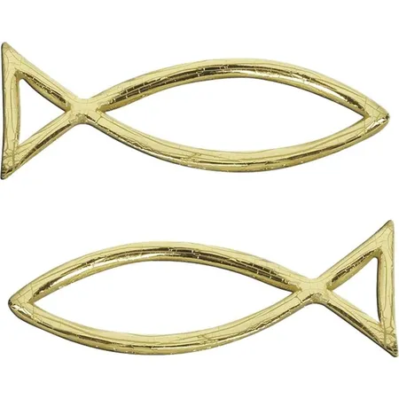 Knorr Prandell Wachs-Fisch, 40 x 13 mm, gold, 2 Stück