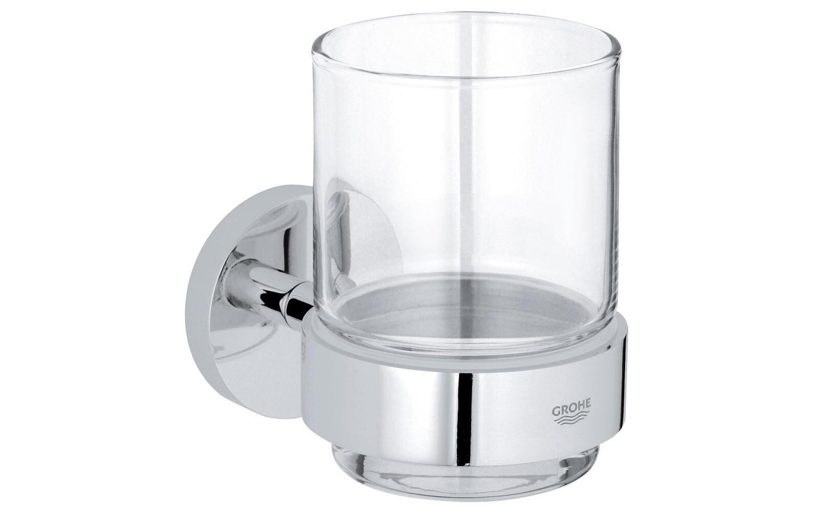 Glashalter Chrom, inkl. GlasHalter und Glas