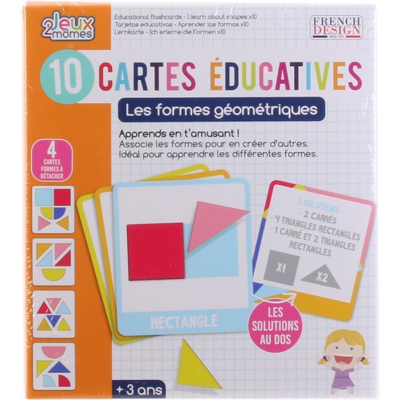 Cartes éducatives - Les formes géométriques