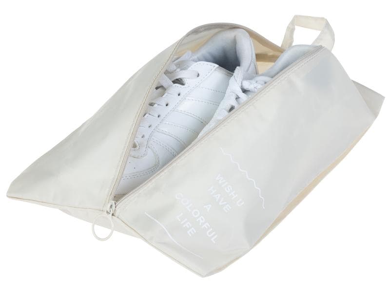 KOOR Schuhbeutel Reesa, 2er-Pack, Beige Packhilfe-Set für Ordnung im Koffer