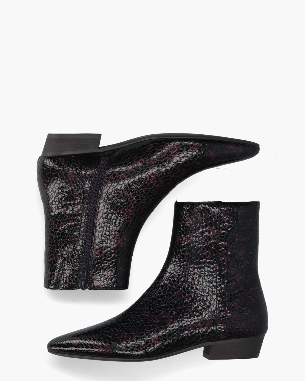 Di Lauro Camelia Bordeauxrood Dames Enkelboots