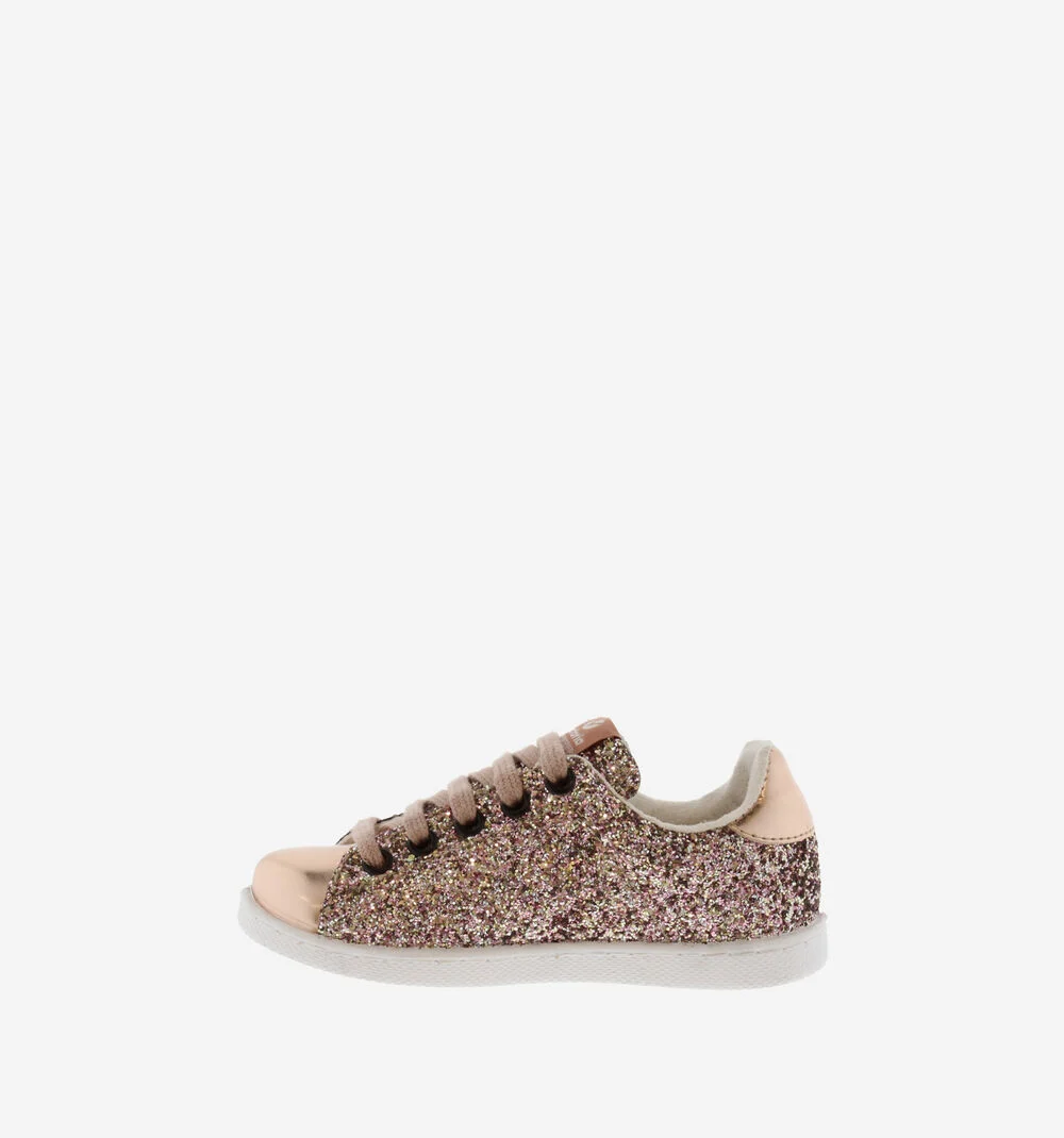 TENIS VICTORIA GLITTER Baskets glitter pour femme ROSA
