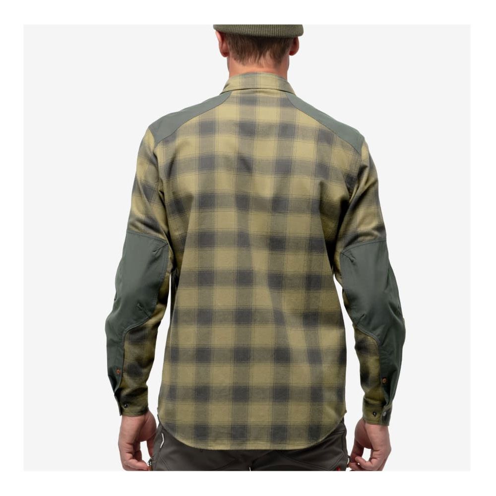 Norrona SVALBARD FLANNEL - Chemise Homme olive drab/slate grey