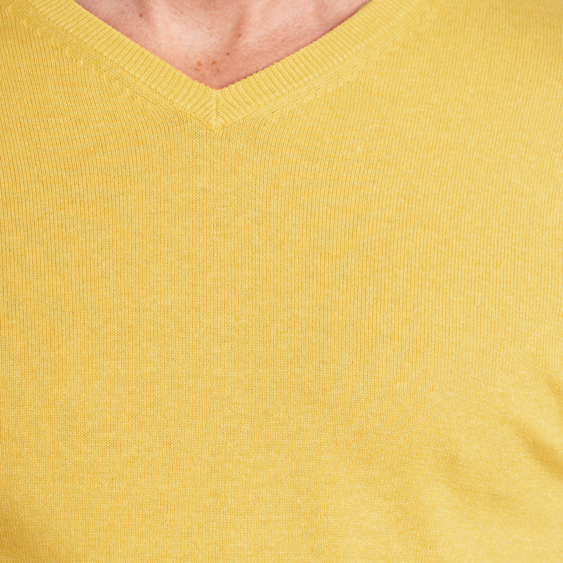 VanVaan Herren Pullover mit V-Ausschnitt gelb