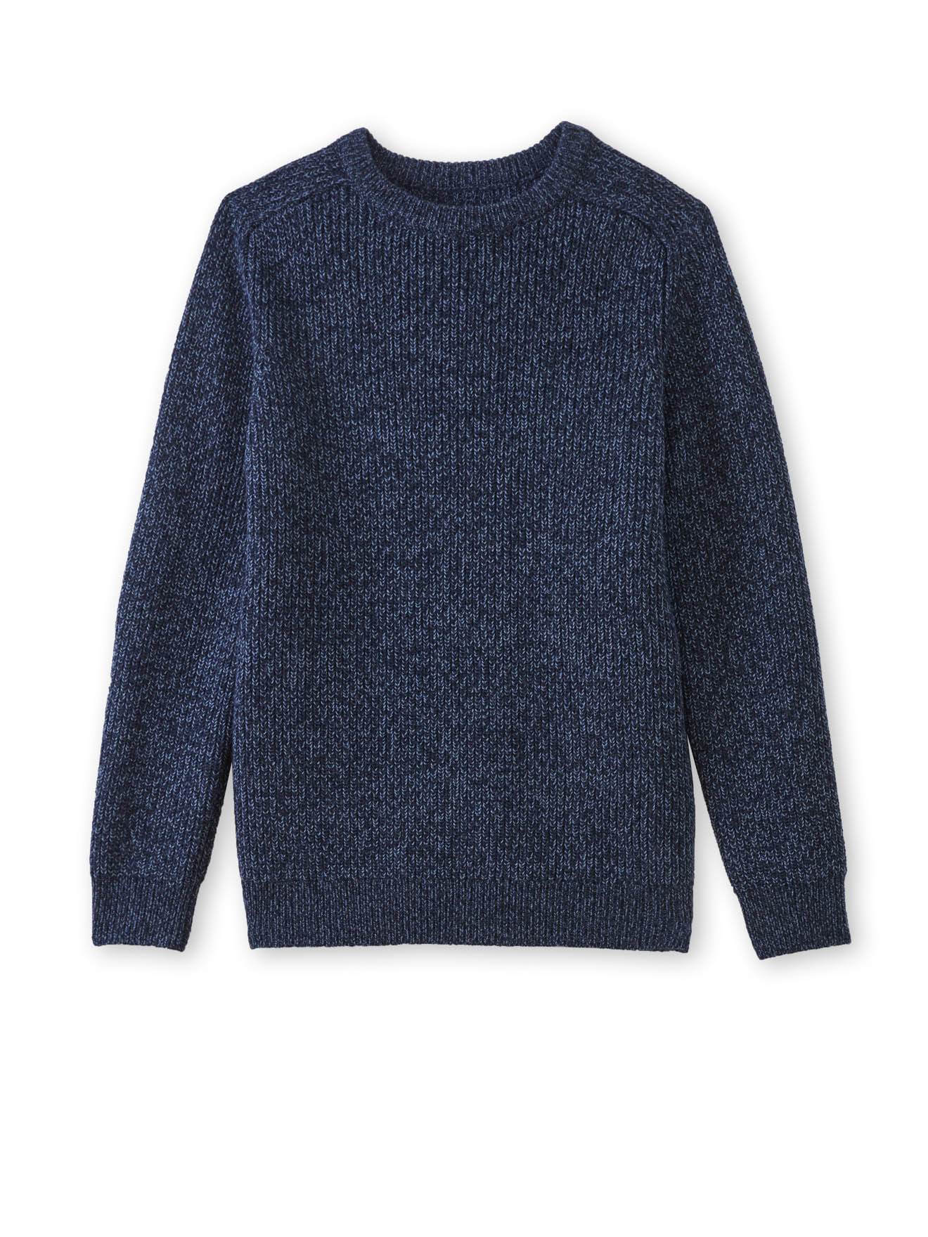 Pull encolure ronde en côtes anglaises