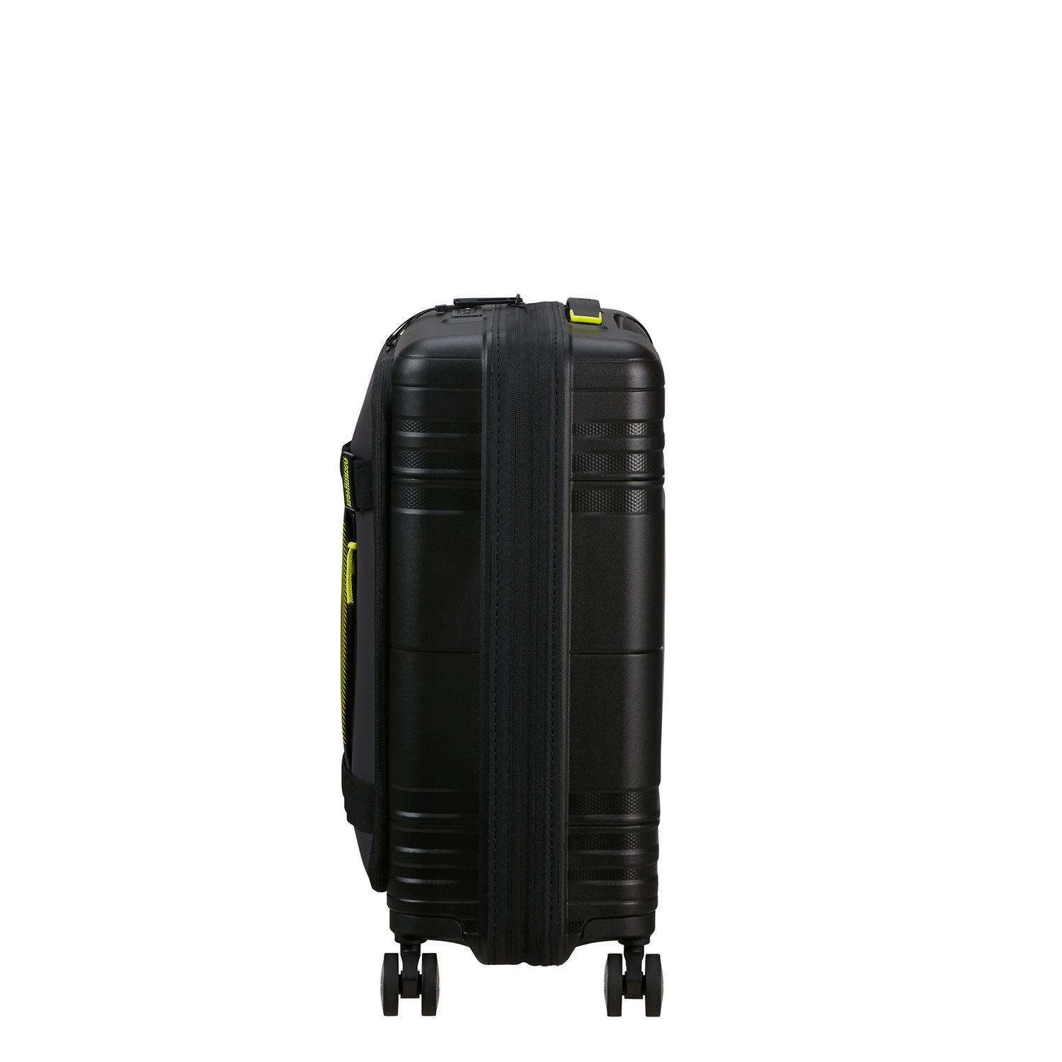 American Tourister Hello Cabin Spinner 55 EXP Coated black/lime