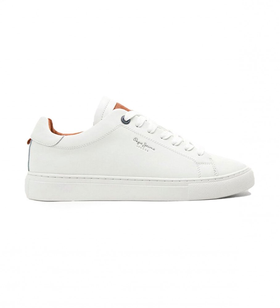 Tênis Pepe Jeans Copa Joe Uno de couro branco