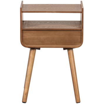 WOOOD bijzettafel Nils natural hout 36x30 cm