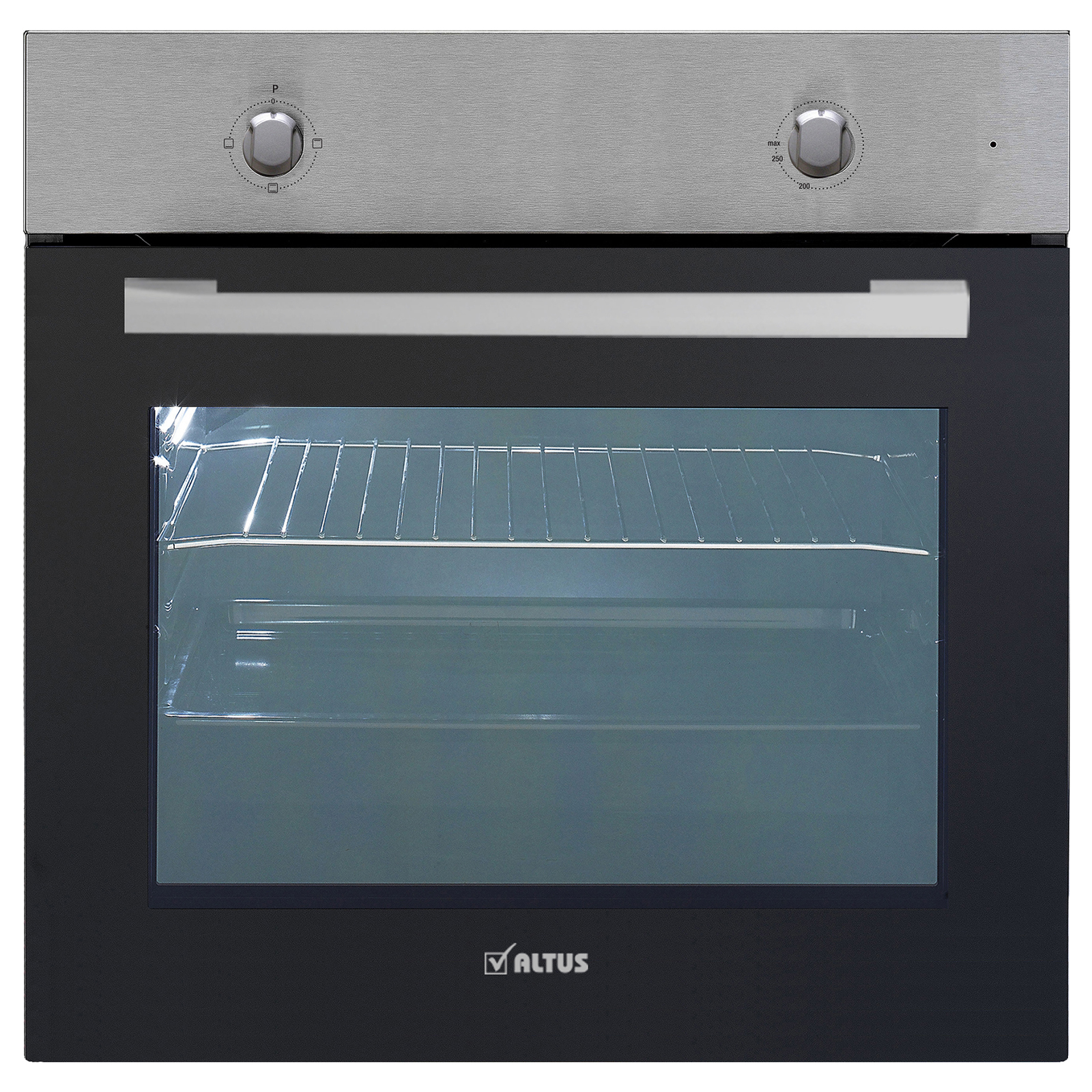 pino Küchenblock PN80 - grafit - Evoke Eiche - mit E-Geräten - Kühlschrank links - 230+150 cm