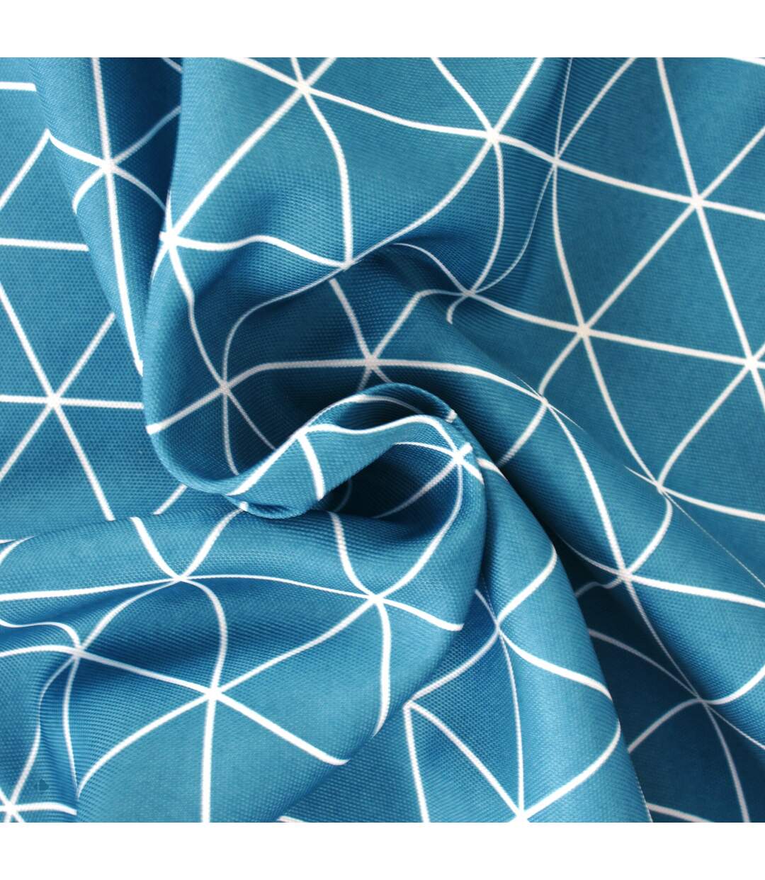 Nappe rectangle 150x350 cm imprimée 100% polyester PACO géométrique vert thym