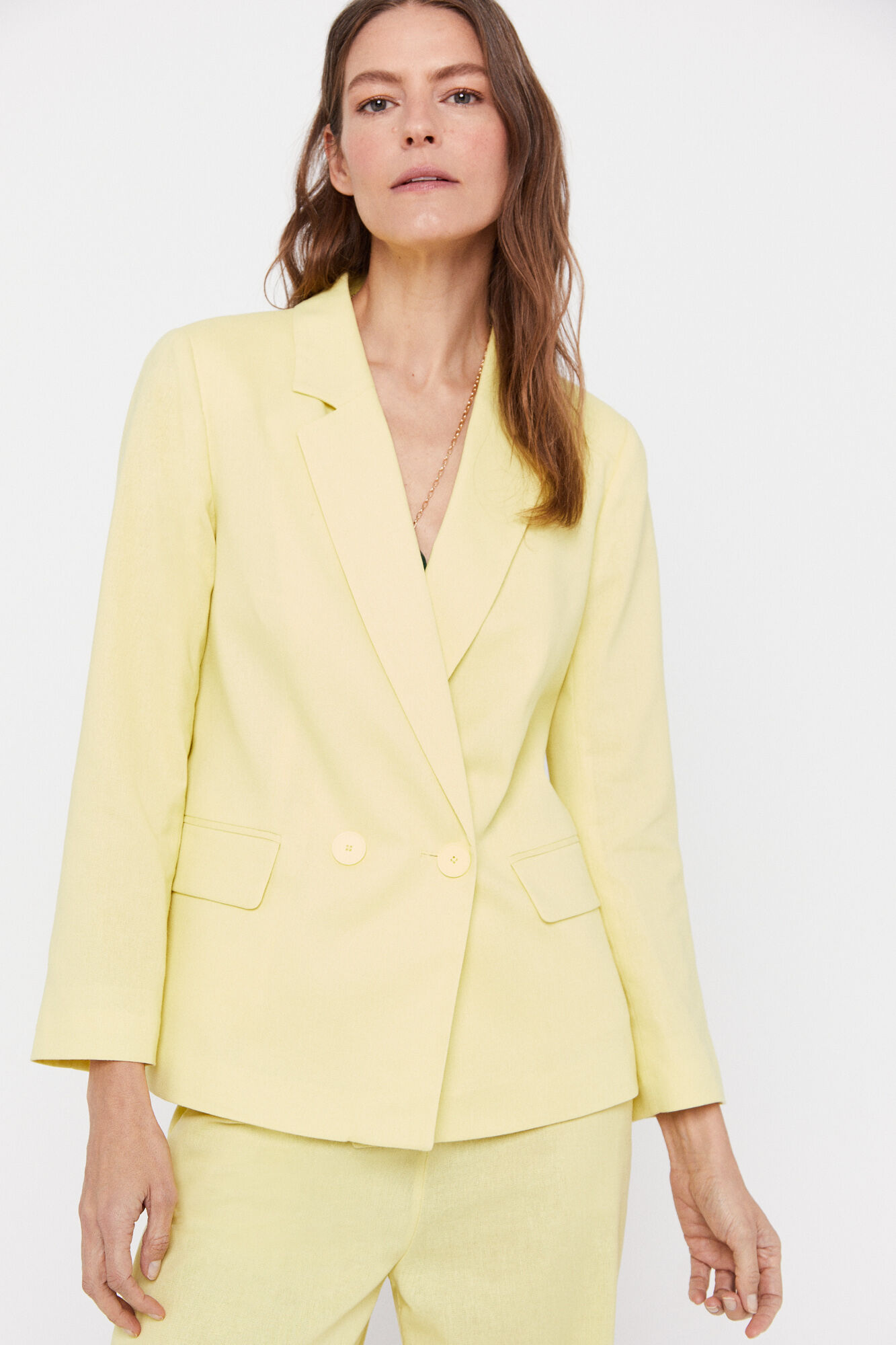 Blazer fluido oversized - Amarelo