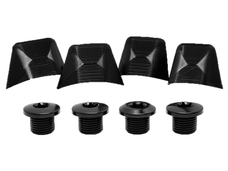 Absolute Black covers til Shimano Dura Ace 9100 kranksæt sort